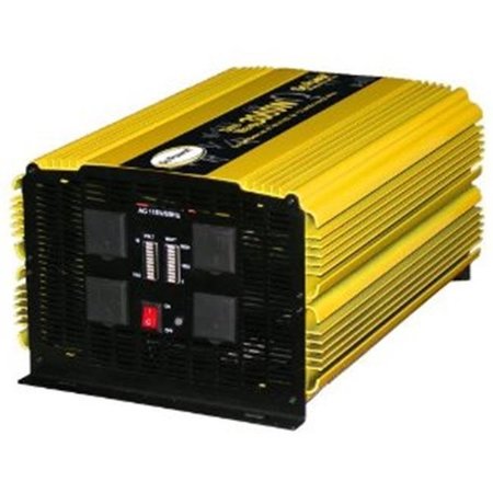 ALL POWER SUPPLY Power Inverter, Modified Sine Wave, 6,000 W Peak, 3,000 W Continuous, 4 Outlets GP-3000HD